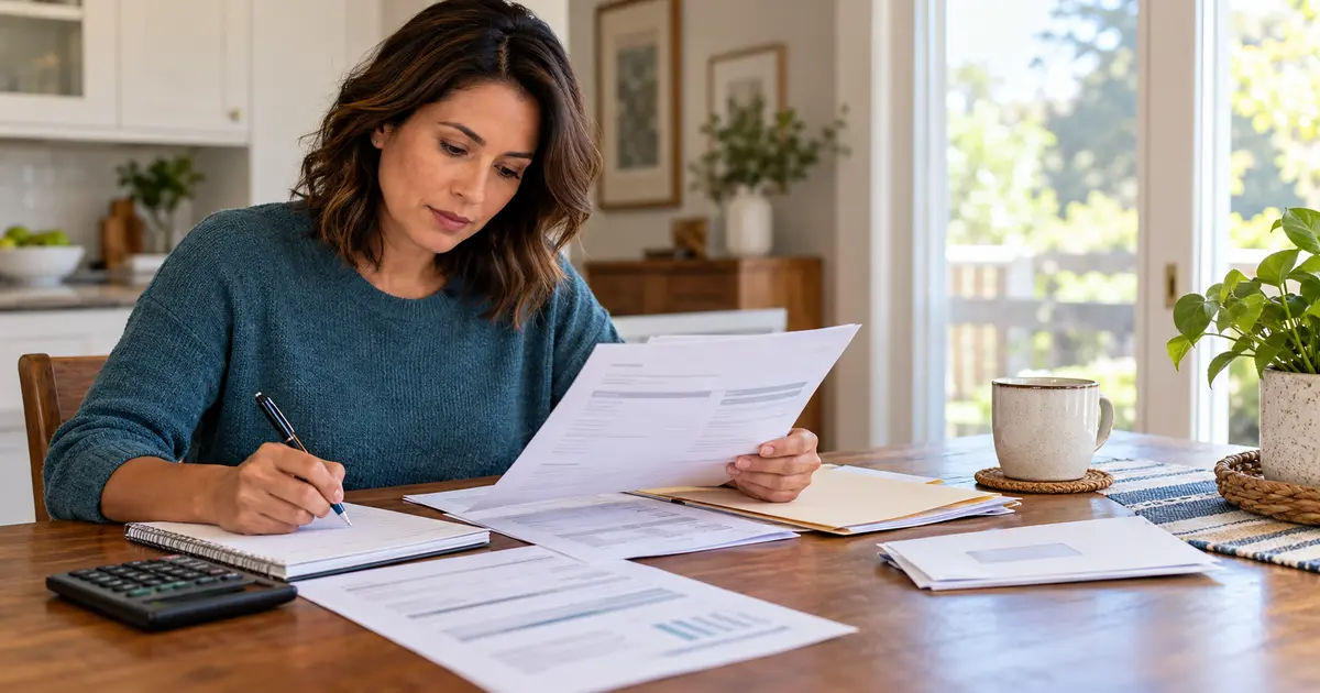 Homeowner comparing a mortgage statement with a written servicing dispute