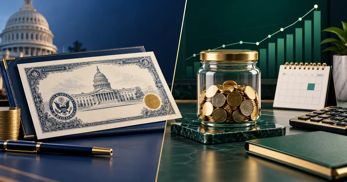 Treasury security and high-yield savings comparison